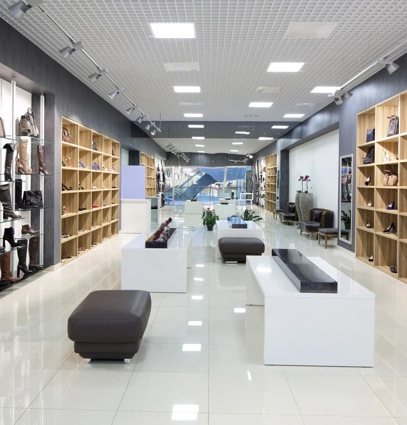 Pristine retail store interior